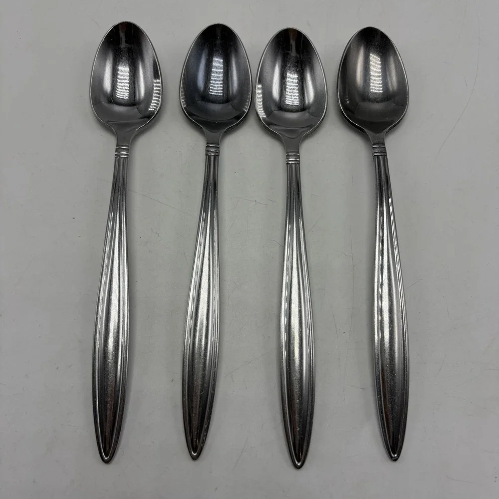 Reed & Barton Select Celebration 4 Iced Tea Spoons Stainless China 7